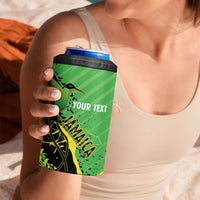 Custom Jamaica Football 4 in 1 Can Cooler Tumbler Come On Reggae Boyz Red-billed streamertail - Wonder Print Shop