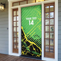 Custom Jamaica Football Door Cover Come On Reggae Boyz Red-billed streamertail - Wonder Print Shop