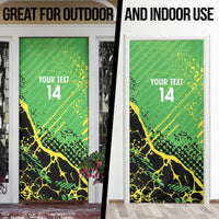 Custom Jamaica Football Door Cover Come On Reggae Boyz Red-billed streamertail - Wonder Print Shop