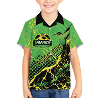 Custom Jamaica Football Family Matching Tank Maxi Dress and Hawaiian Shirt Come On Reggae Boyz Red-billed streamertail - Wonder Print Shop