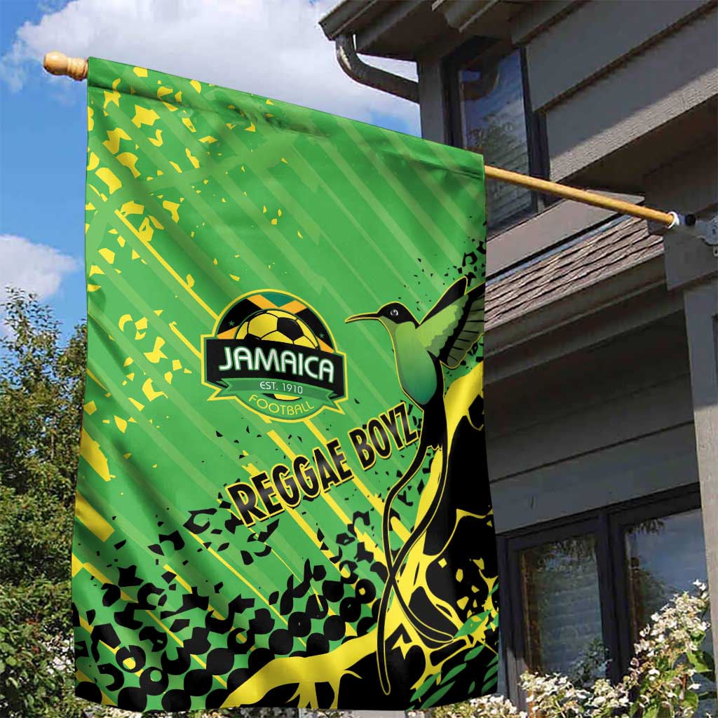 Jamaica Football Garden Flag Come On Reggae Boyz Red-billed streamertail - Wonder Print Shop