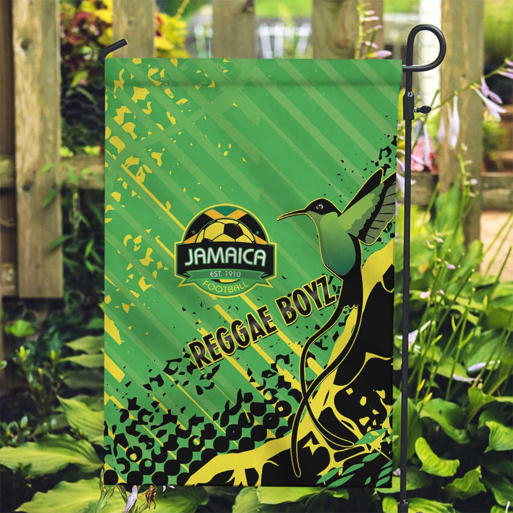 Jamaica Football Garden Flag Come On Reggae Boyz Red-billed streamertail - Wonder Print Shop
