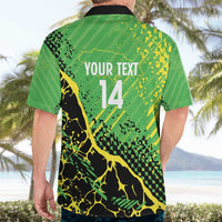 Custom Jamaica Football Hawaiian Shirt Come On Reggae Boyz Red-billed streamertail - Wonder Print Shop