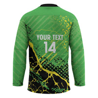 Custom Jamaica Football Hockey Jersey Come On Reggae Boyz Red-billed streamertail - Wonder Print Shop