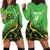 Custom Jamaica Football Hoodie Dress Come On Reggae Boyz Red-billed streamertail - Wonder Print Shop