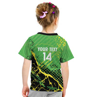 Custom Jamaica Football Kid T Shirt Come On Reggae Boyz Red-billed streamertail - Wonder Print Shop