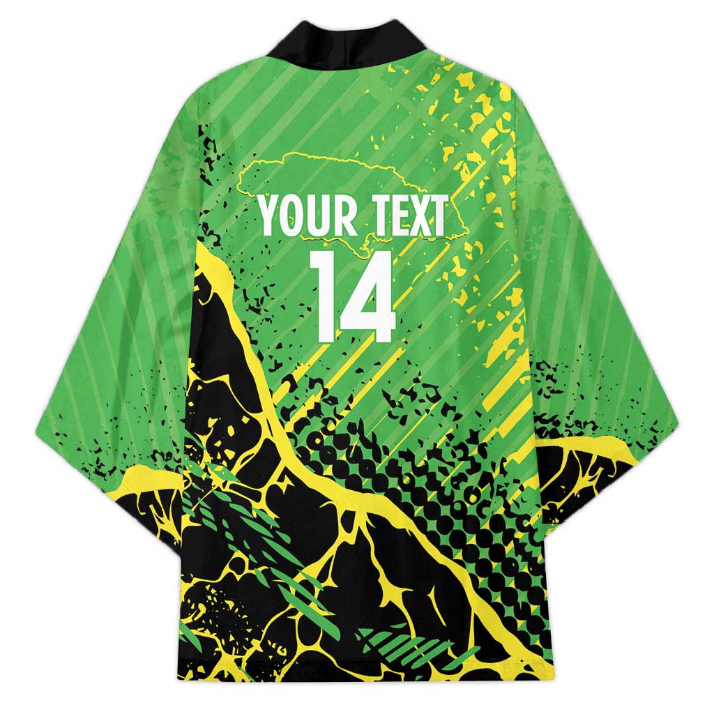 Custom Jamaica Football Kimono Come On Reggae Boyz Red-billed streamertail - Wonder Print Shop