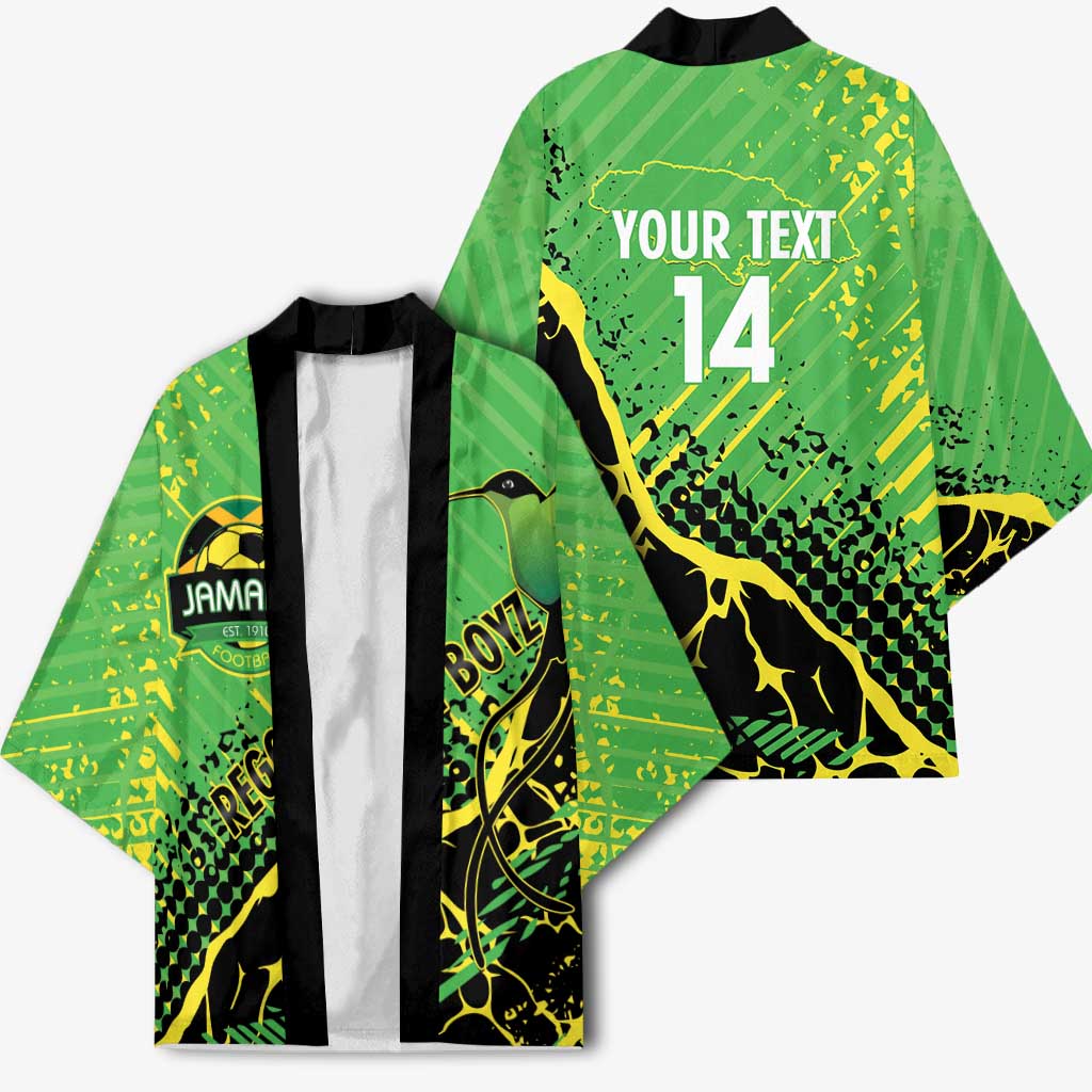 Custom Jamaica Football Kimono Come On Reggae Boyz Red-billed streamertail - Wonder Print Shop