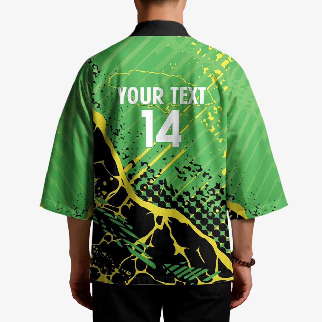 Custom Jamaica Football Kimono Come On Reggae Boyz Red-billed streamertail - Wonder Print Shop