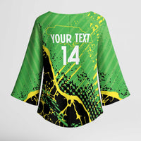 Custom Jamaica Football Kimono Sleeve Blouse Come On Reggae Boyz Red-billed streamertail - Wonder Print Shop