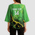 Custom Jamaica Football Kimono Sleeve Blouse Come On Reggae Boyz Red-billed streamertail - Wonder Print Shop