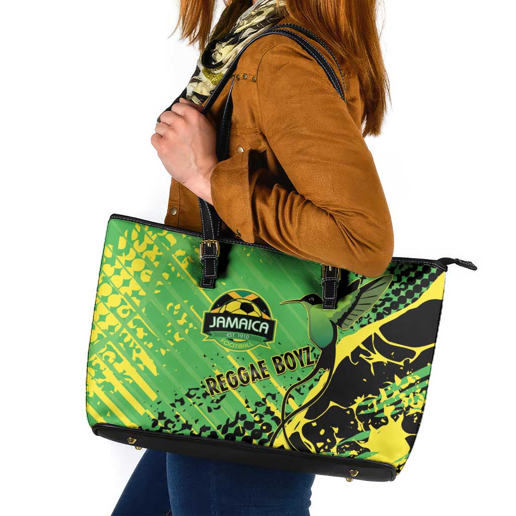 Jamaica Football Leather Tote Bag Come On Reggae Boyz Red-billed streamertail - Wonder Print Shop