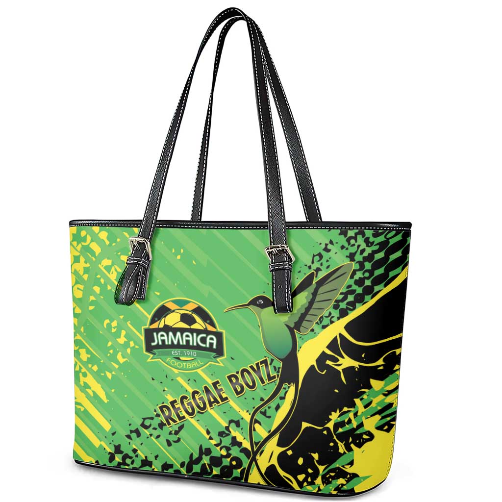 Jamaica Football Leather Tote Bag Come On Reggae Boyz Red-billed streamertail - Wonder Print Shop