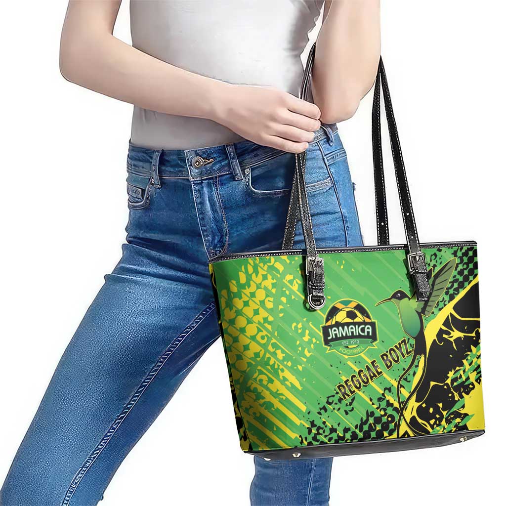 Jamaica Football Leather Tote Bag Come On Reggae Boyz Red-billed streamertail - Wonder Print Shop