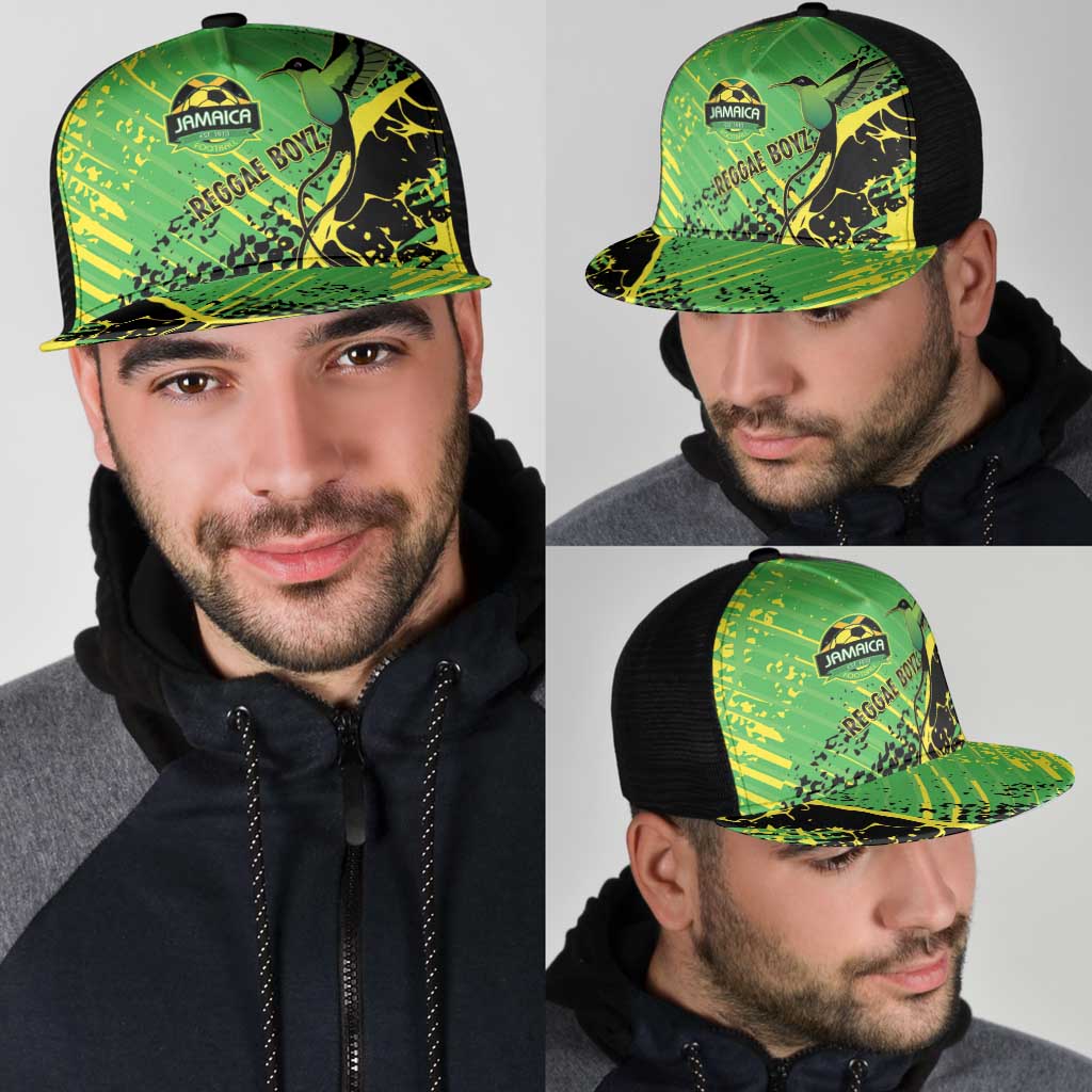 Jamaica Football Mesh Trucker Cap Come On Reggae Boyz Red-billed streamertail - Wonder Print Shop