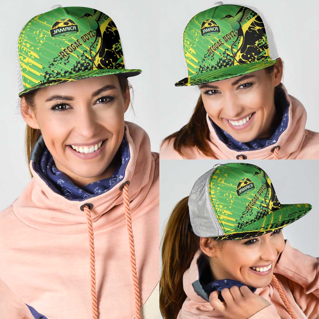 Jamaica Football Mesh Trucker Cap Come On Reggae Boyz Red-billed streamertail - Wonder Print Shop