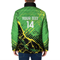 Custom Jamaica Football Padded Jacket Come On Reggae Boyz Red-billed streamertail - Wonder Print Shop