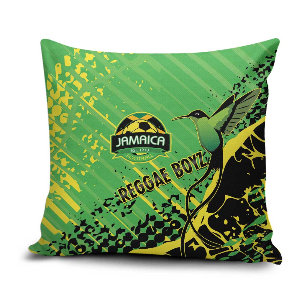 Jamaica Football Pillow Cover Come On Reggae Boyz Red-billed streamertail - Wonder Print Shop