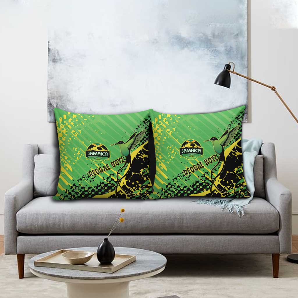 Jamaica Football Pillow Cover Come On Reggae Boyz Red-billed streamertail - Wonder Print Shop