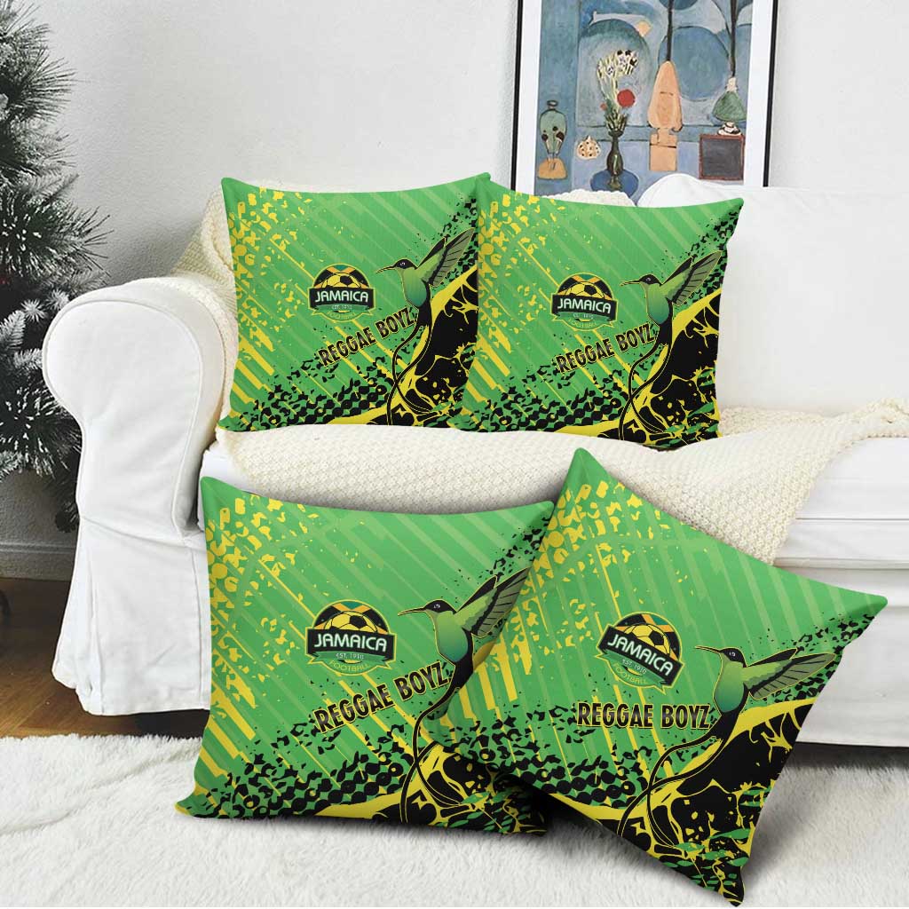 Jamaica Football Pillow Cover Come On Reggae Boyz Red-billed streamertail - Wonder Print Shop