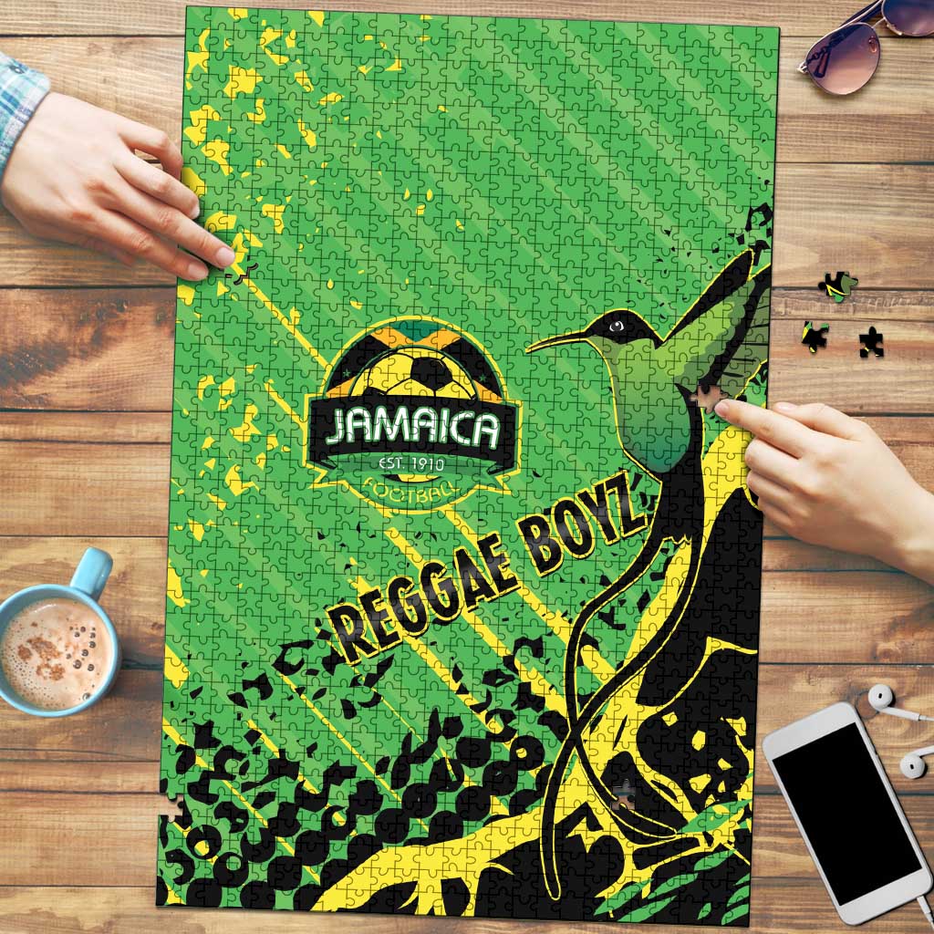 Jamaica Football Puzzle Come On Reggae Boyz Red-billed streamertail - Wonder Print Shop