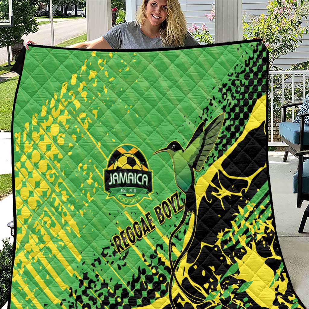 Jamaica Football Quilt Come On Reggae Boyz Red-billed streamertail - Wonder Print Shop
