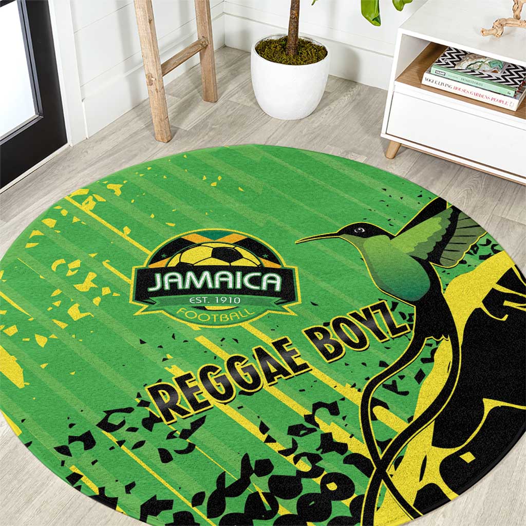 Jamaica Football Round Carpet Come On Reggae Boyz Red-billed streamertail - Wonder Print Shop