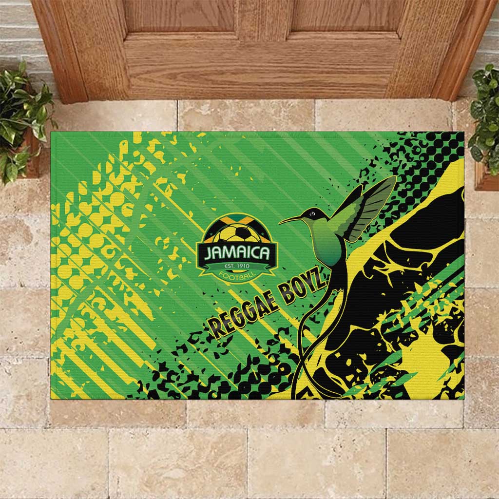 Jamaica Football Rubber Doormat Come On Reggae Boyz Red-billed streamertail - Wonder Print Shop