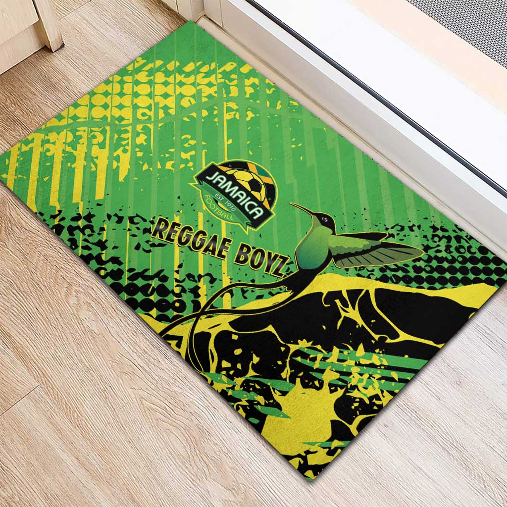 Jamaica Football Rubber Doormat Come On Reggae Boyz Red-billed streamertail - Wonder Print Shop