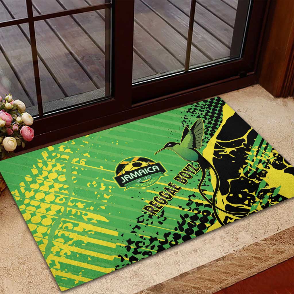 Jamaica Football Rubber Doormat Come On Reggae Boyz Red-billed streamertail - Wonder Print Shop