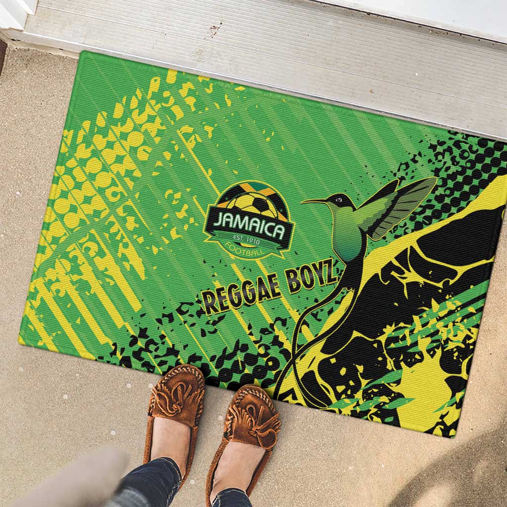 Jamaica Football Rubber Doormat Come On Reggae Boyz Red-billed streamertail - Wonder Print Shop