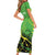 Custom Jamaica Football Short Sleeve Bodycon Dress Come On Reggae Boyz Red-billed streamertail - Wonder Print Shop
