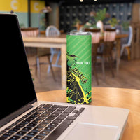 Custom Jamaica Football Skinny Tumbler Come On Reggae Boyz Red-billed streamertail - Wonder Print Shop