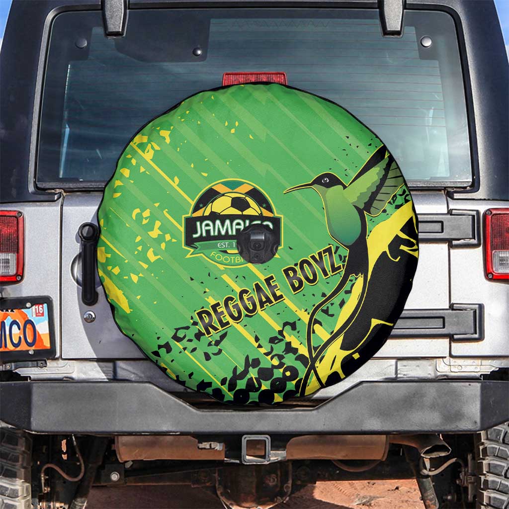 Jamaica Football Spare Tire Cover Come On Reggae Boyz Red-billed streamertail - Wonder Print Shop