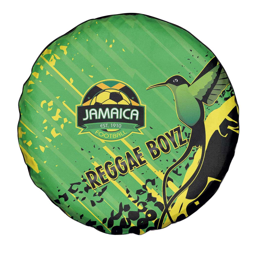 Jamaica Football Spare Tire Cover Come On Reggae Boyz Red-billed streamertail - Wonder Print Shop