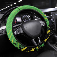 Jamaica Football Steering Wheel Cover Come On Reggae Boyz Red-billed streamertail - Wonder Print Shop