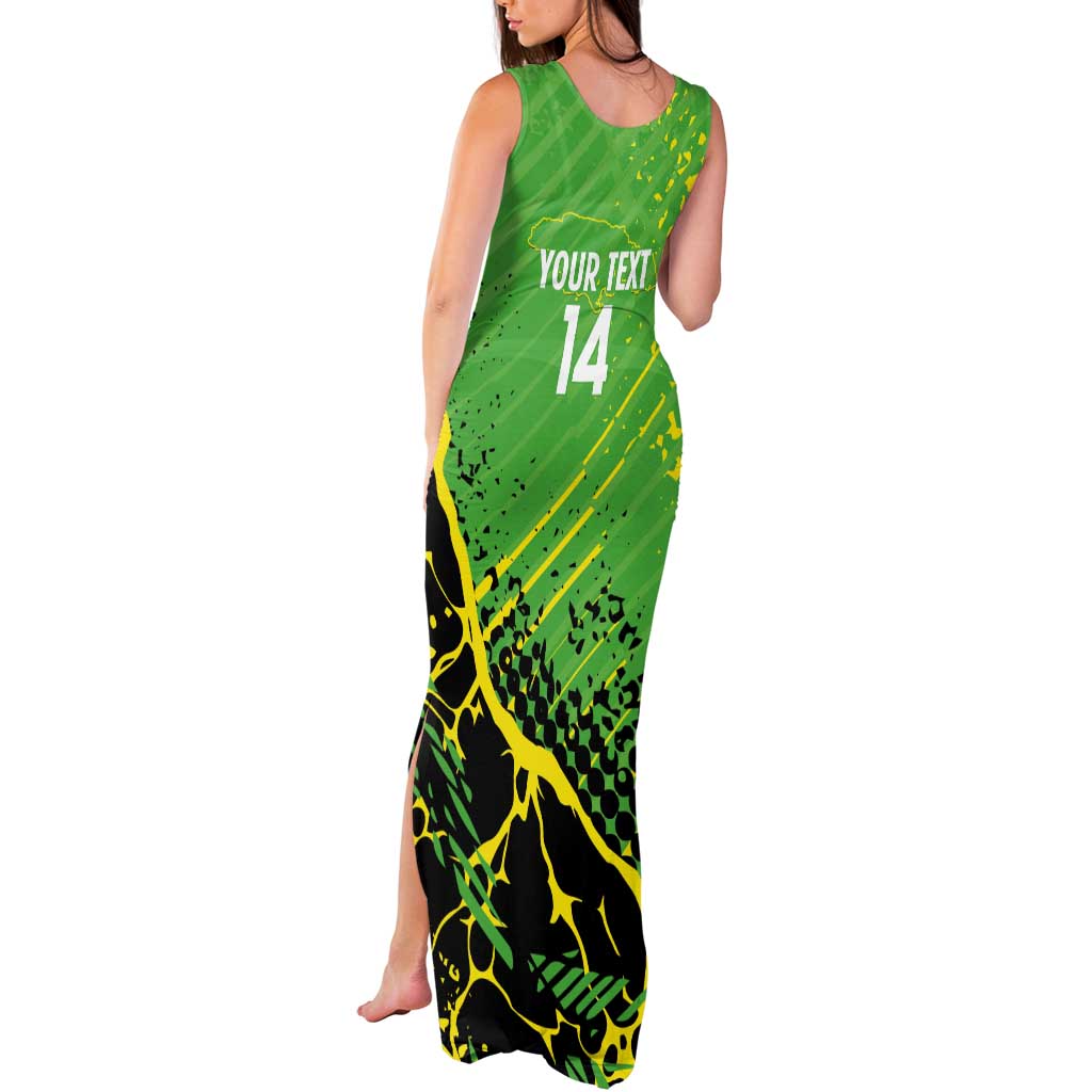 Custom Jamaica Football Tank Maxi Dress Come On Reggae Boyz Red-billed streamertail - Wonder Print Shop