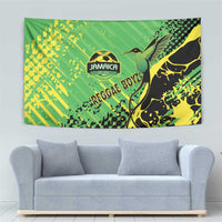 Jamaica Football Tapestry Come On Reggae Boyz Red-billed streamertail - Wonder Print Shop
