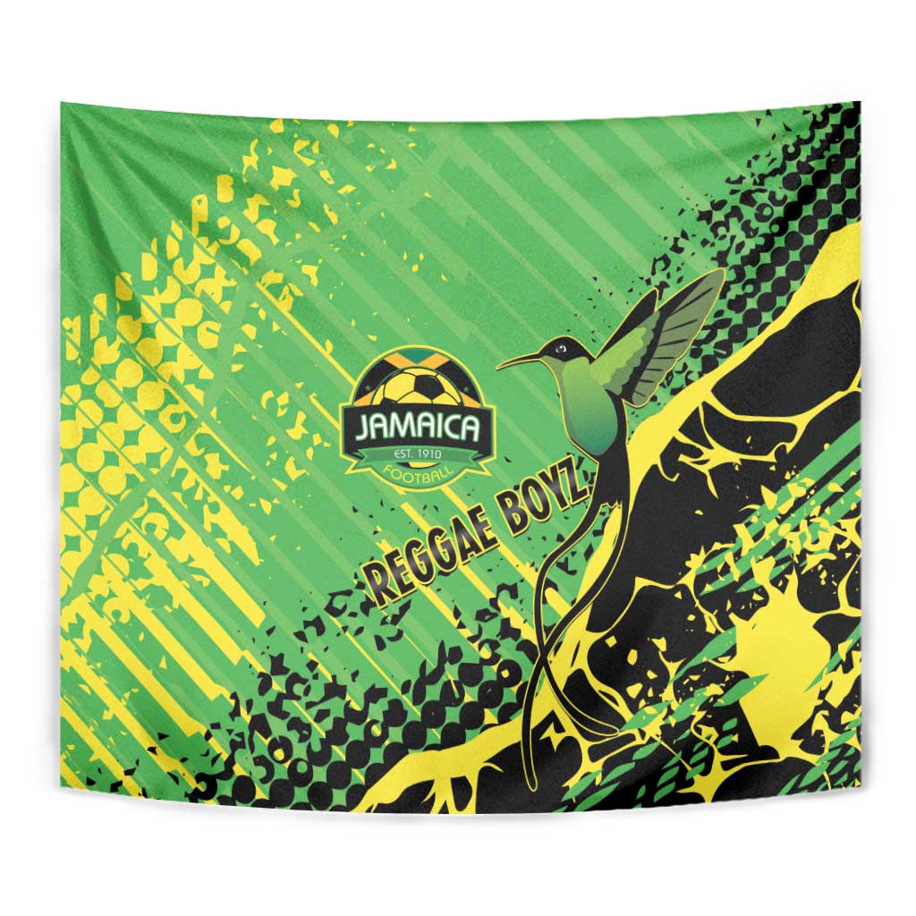 Jamaica Football Tapestry Come On Reggae Boyz Red-billed streamertail - Wonder Print Shop