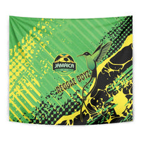 Jamaica Football Tapestry Come On Reggae Boyz Red-billed streamertail - Wonder Print Shop