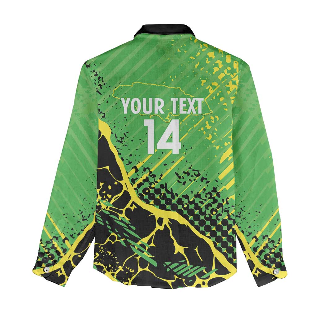 Custom Jamaica Football Women Casual Shirt Come On Reggae Boyz Red-billed streamertail - Wonder Print Shop