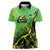 Custom Jamaica Football Women Polo Shirt Come On Reggae Boyz Red-billed streamertail - Wonder Print Shop