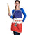 Costa Rica Football Apron Map With Los Ticos Sporty Style - Wonder Print Shop