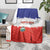 Costa Rica Football Blanket Map With Los Ticos Sporty Style - Wonder Print Shop