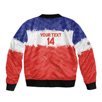 Custom Costa Rica Football Bomber Jacket Map With Los Ticos Sporty Style - Wonder Print Shop