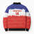 Custom Costa Rica Football Bomber Puffer Jacket Map With Los Ticos Sporty Style - Wonder Print Shop