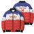 Custom Costa Rica Football Bomber Puffer Jacket Map With Los Ticos Sporty Style - Wonder Print Shop
