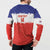 Custom Costa Rica Football Button Sweatshirt Map With Los Ticos Sporty Style - Wonder Print Shop