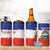 Custom Costa Rica Football 4 in 1 Can Cooler Tumbler Map With Los Ticos Sporty Style - Wonder Print Shop