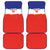 Custom Costa Rica Football Car Mats Map With Los Ticos Sporty Style - Wonder Print Shop